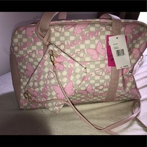Betsey Johnson Weekender with Crossbody purse